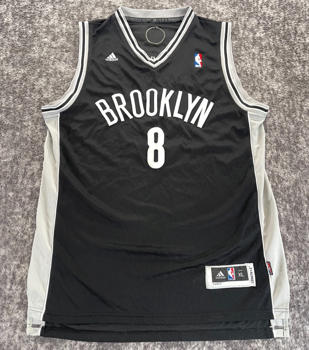 Adidas NBA Brooklyn Nets Deron Williams #8 Jersey Black Men’s XL Basketball